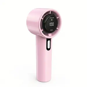 Rechargeable High Speed Handheld Turbo Fan with Digital Display