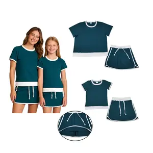 Mummy and Me Summer Matching Clothes Cotton Summer Skirt Outfit