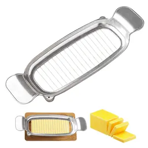 Cheese Slicer Cutter Handheld Butter Wire Slicer 1PC Manual Precise Slicing Stainless Steel Wire Ergonomic Handle Minimalist Modern Home Kitchen Baking Picnic Party
