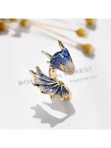 Unicorn Starry Sky Blue Dragon Dark Ring for Men and Women, Unique and Niche, Adjustable High-End Ins Ring for Index Finger