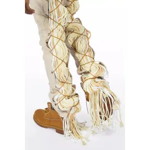 Otto Beige Stacked Flare Jean