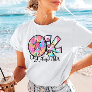 Oklahoma Neon Splash DTF Transfers - THIS IS NOT A SHIRT