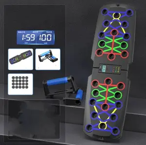 Power Flex Push-up Board - Multi-functional Household Training System with Clear Grip Markings for Home Workouts & Stability Non-slip Design