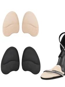 Women's High Heel Anti-Slip Silicone Forefoot Pads, Comfortable Pain Relief Shoe Inserts, Size Adjustable Half Code Cushions, Insoles Silicone Toe Pads
