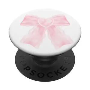 Coquette Bow Cute Pink Bow For Girls Womens PopSockets Standard PopGrip
