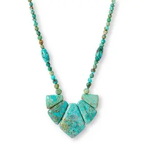 Mine Finds by Jay King Spruce Mountain Turquoise Beaded Necklace