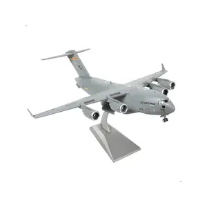 C-17 Globemaster 3 1:200 Metal Diecast Airplane Model Kit, Collectible Toy for Hobby Enthusiasts