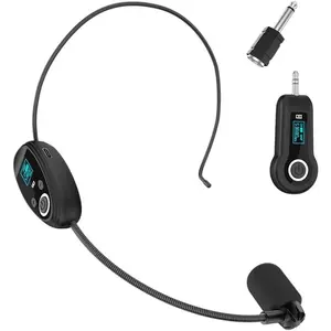 Microphone System, 2.4G  Headset Mics Ideal for Speakers, Voice Amplifier, PA System, Teacher, Tour Guides, Fitness Instructor