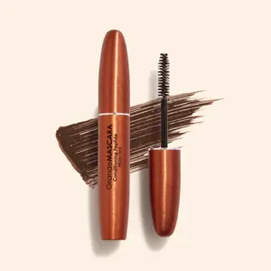 GrandeMASCARA Conditioning Peptide Mascara in Brown - Removable Mascara for Lash Length & Volume, Infused with Peptides, Panthenols & Natural Waxes