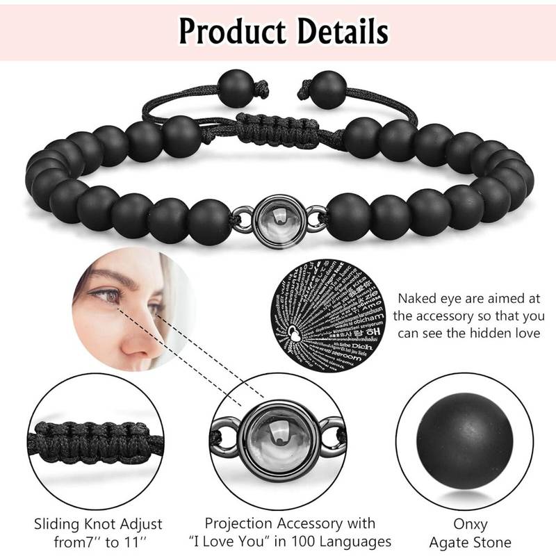 I Love You 100 Languages Bracelets Couples Gifts To My Men, Boyfriend, Girlfriend, Husband, My Love, Soulmate, Fiance - Anniversary Valentines Day Birthday Christmas for Him and Her I Love You 100 Languages Bracelets Couples Gifts To My Men, Boyfriend, Girlfriend, Husband, My Love, Soulmate, Fiance - Anniversary Valentines Day Birthday Christmas for Him and Her