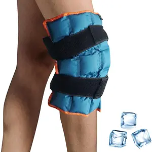 Ice Pack for Knee Reusable with Adjustable Strap, Large Hot Cold Compress Pad for Men Pain Relief, Cold Pack Wrap for Injuries