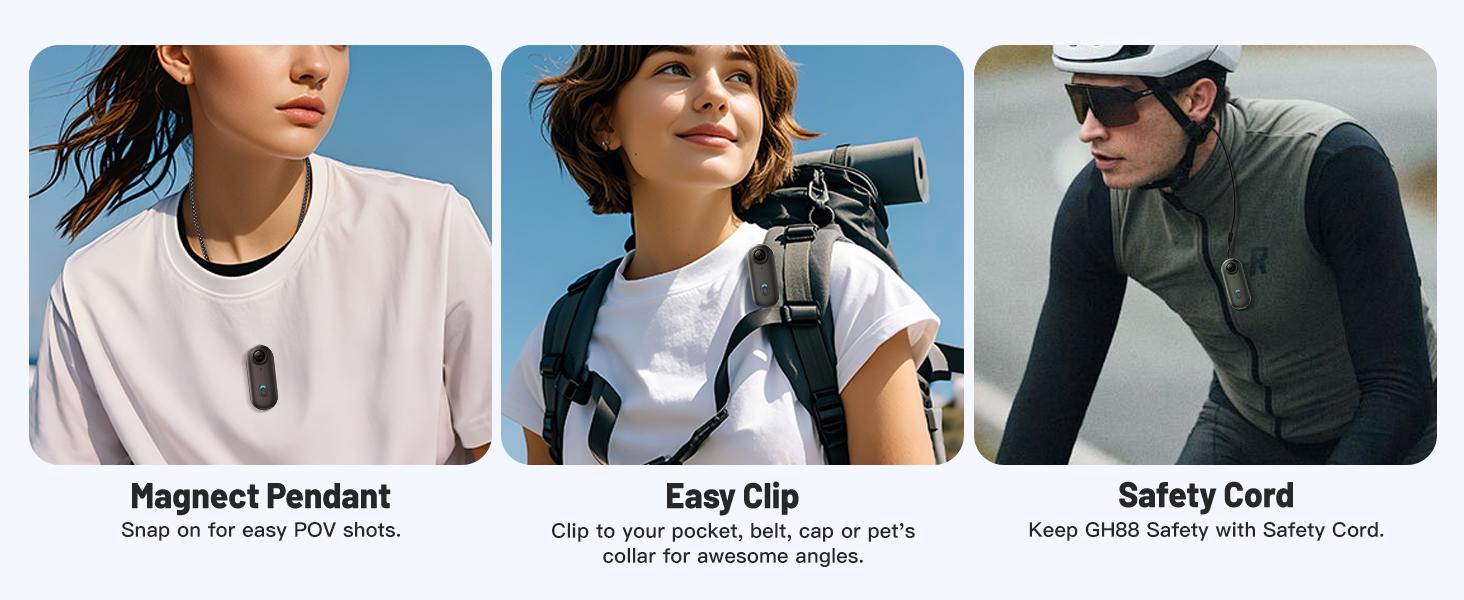 1080P Mini Action Camera, Pocket-Size Portable Sports Camera with 120° Wide Angle, Body Cam for Travel, Vlogging & Outdoor Use