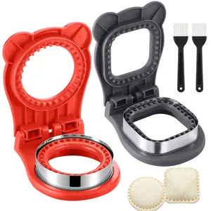 Uncrustable Sandwich Cutter, 2pcs Uncrustable Maker for Lunch,Crustless Breakfast Sandwich Cutter and Sealer Set,Great for Lunchbox