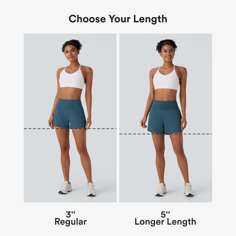 Halara SoftlyZero Airy Super High Waisted 2-in-1 Cool Touch Yoga Shorts 5'' with Pockets-Longer Length Halara SoftlyZero Airy Super High Waisted 2-in-1 Cool Touch Yoga Shorts 5'' with Pockets-Longer Length