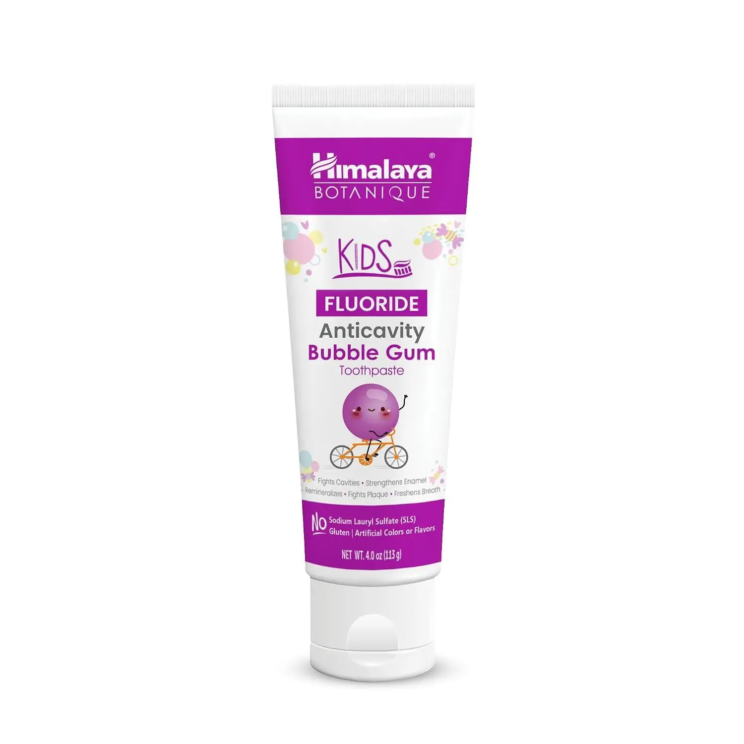 Himalaya Botanique Anticavity Fluoride Toothpaste, Fluoride with Multi-Benefit Support, Fights Cavities, Strengthens Enamel, Promotes Remineralization, Mint Flavor, 4 oz. | Fluoride Toothpaste, Multi-Benefit Support, Fights Cavities