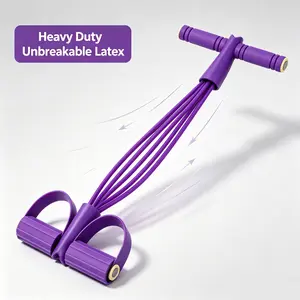 Purple Pedal Resistance Band | Pull Up Assistance Exercise Bands for Strength Training, Home Gym Workout, Physical Therapy & Abs Core Fitness - Portable Full Body Training Equipment