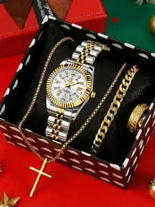 POEDAGAR Fashion Women's Watch, Waterproof Night Light Date Elegant Ladies' Watch, Stainless Steel Wristwatch, Quartz Watch for Women, Luminous Fashionable Watch