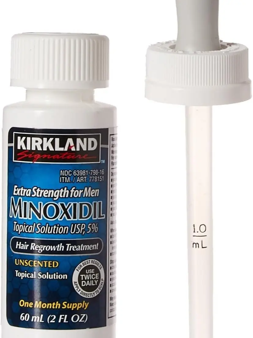 Minoxidil for Men 5% Extra Strength Hair Regrowth for Men JwwtBd, 3 Month Supply by Kirkland Signature