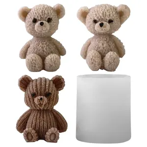 Mini Bear Mold, DIY Scented Candle Silicone Mold, Perfect for Crafting, Easy to Use, Durable Material, Ideal for Home Decor Projects