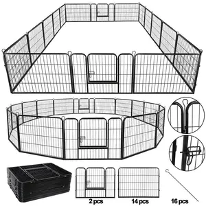 Best Expandable 16 pcs Panels for Your Dog Pet | Safety Fence with lock