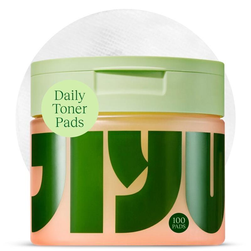 Jiyu Korean Skincare Anti-Aging Toner Pads 100 ct with Snail Mucin Centella Asiatica Niacinamide & Peptide Complex for Dark Spot & Wrinkle Minimizing