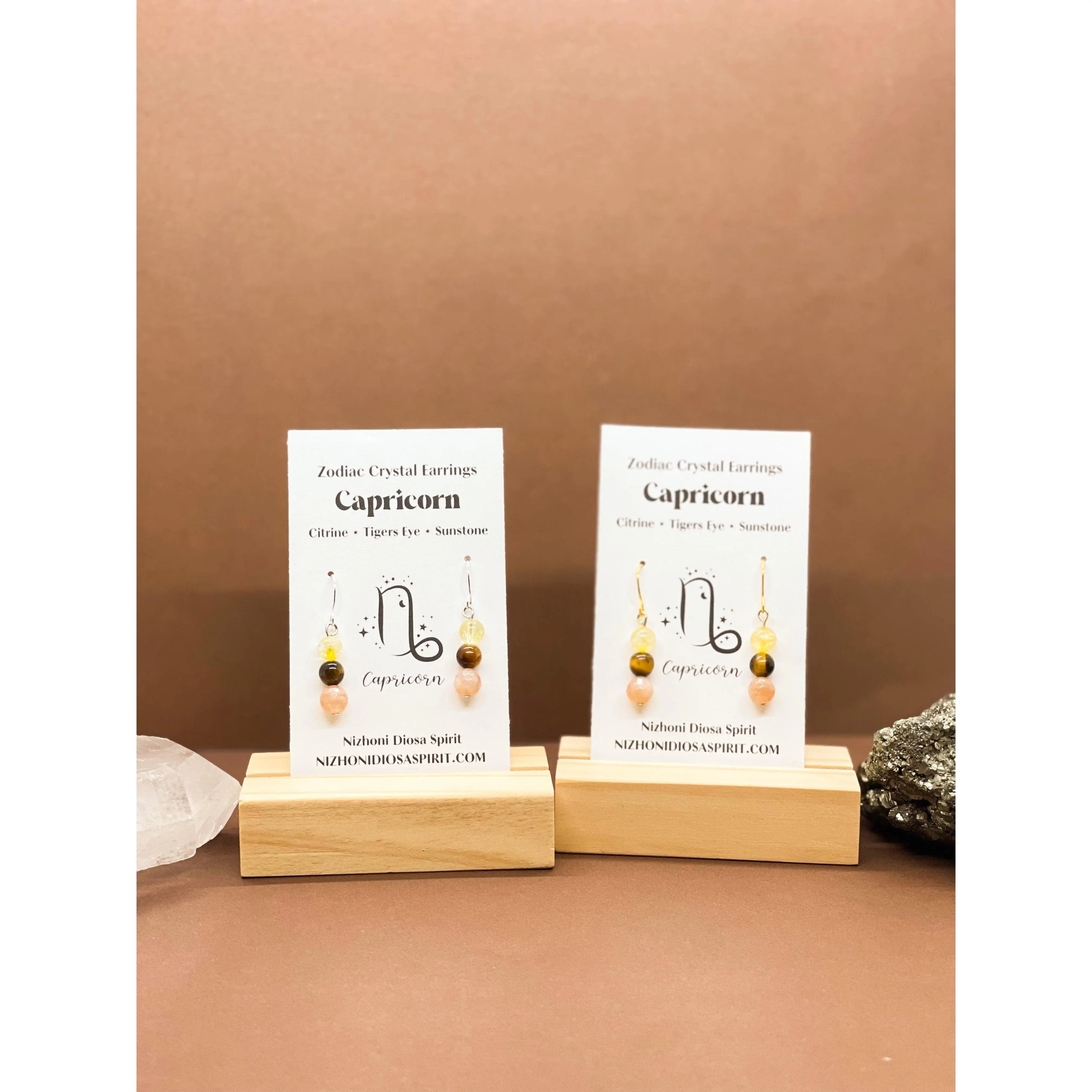 Capricorn Crystal Earrings