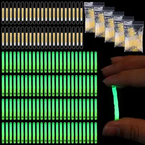 600 Pcs 1.5 Inch Mini Glow Sticks Bulk, Night Fishing Rod Tip Underwater Glow Sticks for Bobbers, for Rave Easter Halloween Christmas New Year Party Decor