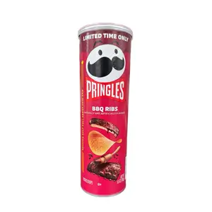 Pringles BBQ Ribs Flavor Potato Chips - Limited Time Only - 12 oz