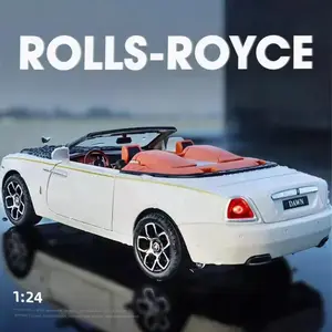 1/24 Scale Rolls-Royce Alloy Model Car Luxury Car Simulation Sound and Light Die-cast Toy Car Children's Collectible Toy