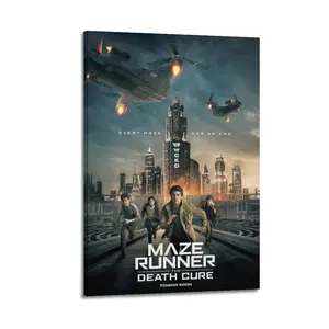Maze Runner The Death Cure Canvas Painting Oil Painting Wall Art Canvas Poster Decorative Painting Corridor Decoration Home
