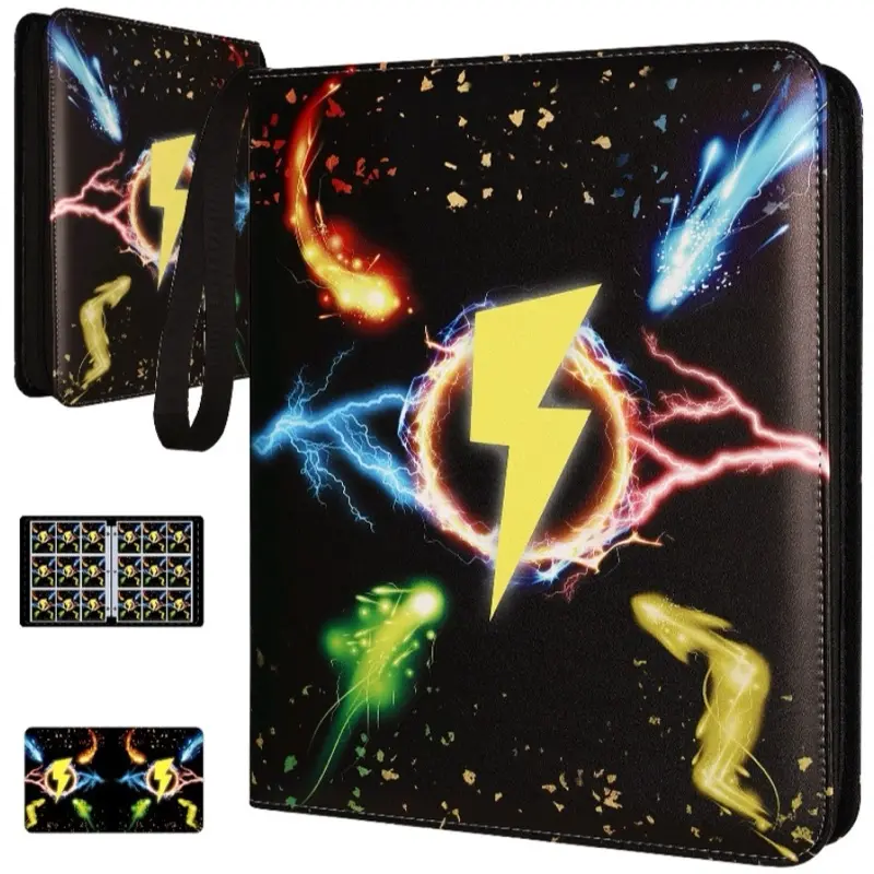 Card Binder 900 Pockets, Trading Card Binder 9-Pocket Sports Card Binder Card Holder Binder Fits 900 Cards with 50 Removable Sleeves for Boys and Girls Organized