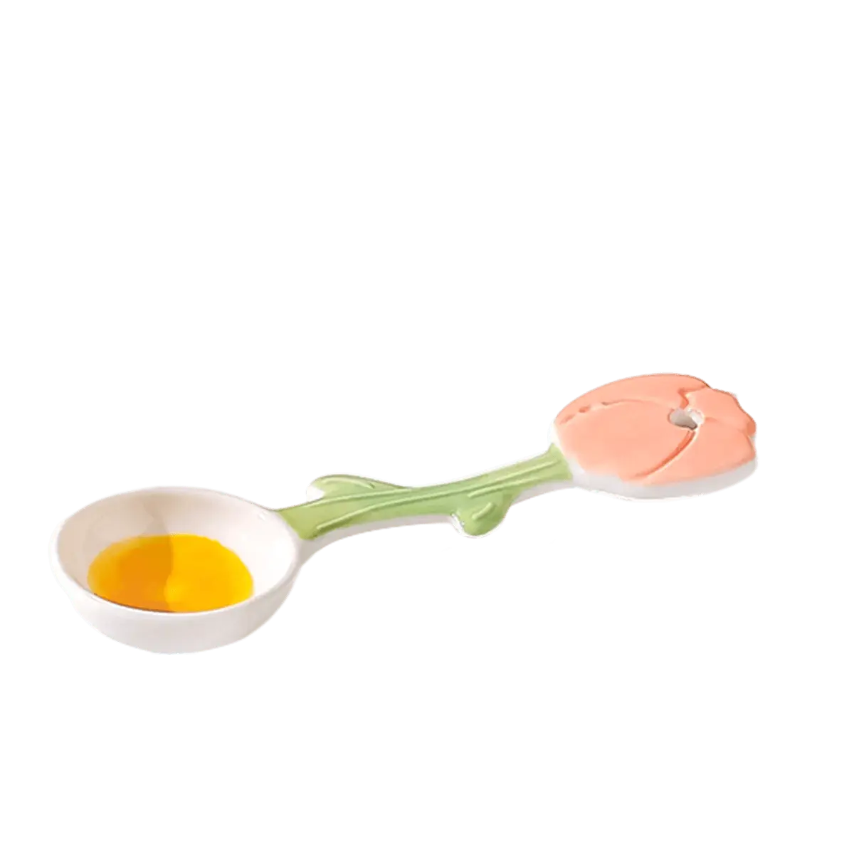 KAWASIMAYA Fresh Style Ceramic Soup Spoon - Cute Tableware for Home & Kitchen