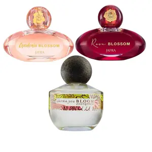Jafra gardenia blossom,rose blossom and jafra you bloom evergreen 1.7 fl oz each for women