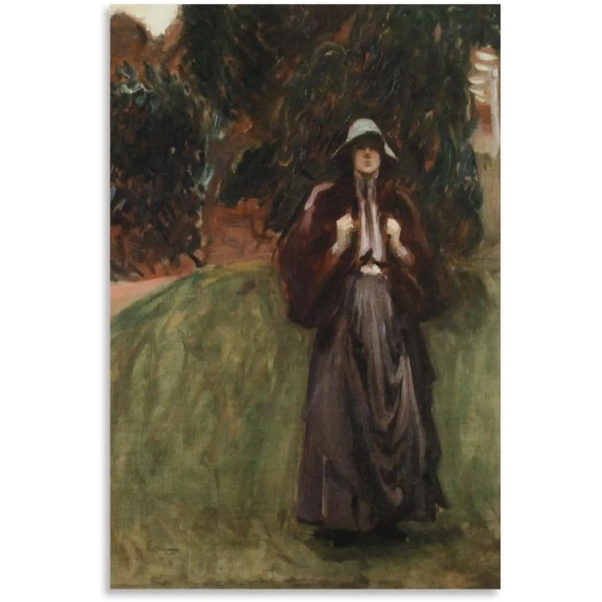 Impressionistic Style John Singer Sargent Portrait of Miss Clementine Anstruther-Thomson Poster Canvas Wall Art Posters For Room Aesthetic And Decor Poster For Bedroom Living Room Bathroom Kitchen Of