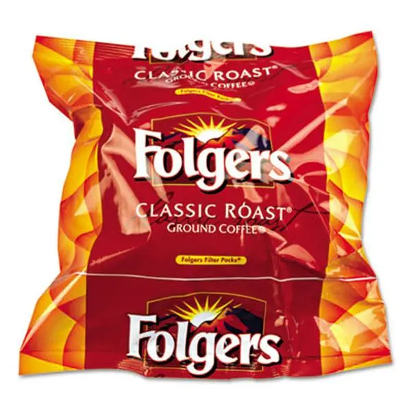 Folgers Classic Disposable Ground Coffee Filters, Premeasured 0.9 oz Combined Packs, 160-Carton Pack, 100% Mountain Grown Beans, No Measuring, Quick Brew Set-Up, Less Mess for Coffee Prep