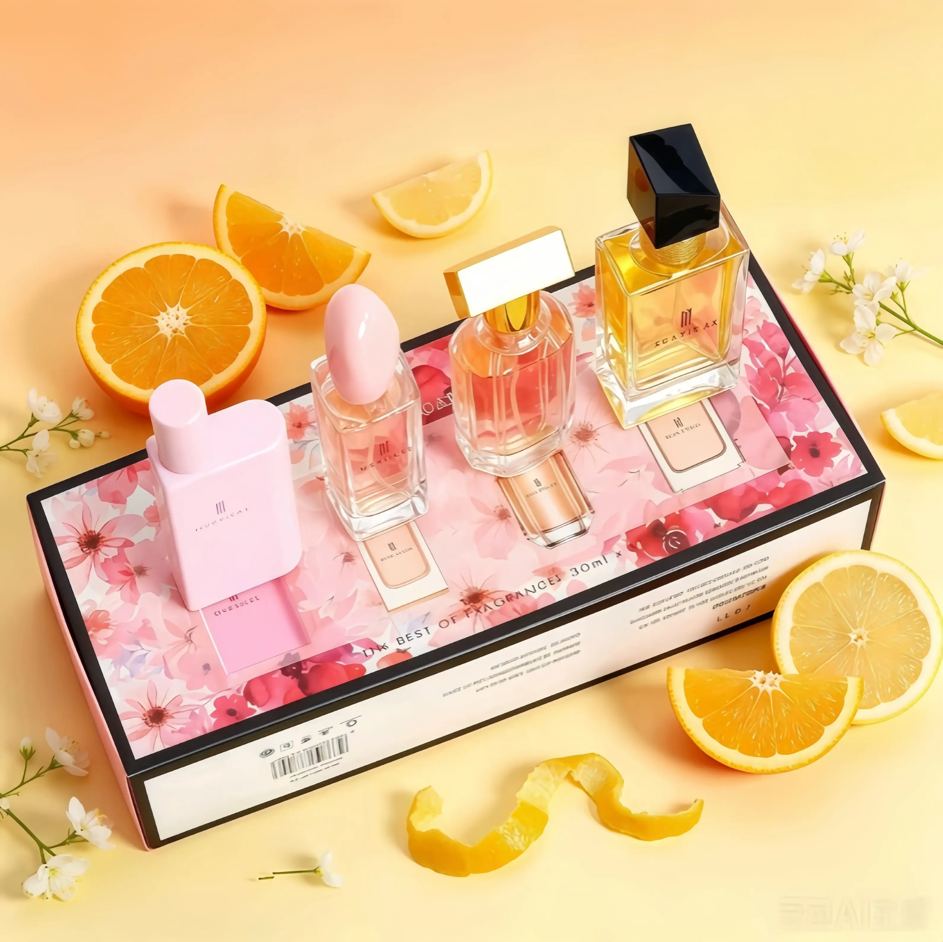Mystical 4-In-1 Eau de Parfum Gift Set for Women (30ml×4) | Premium EDP, Long Lasting Floral, Fruity, Vanilla & Citrus Scents, Elegant Portable Travel-Size Bottles, Fragrance for Daily Wear, Perfect Birthday & Holiday Gift for Her，set portable travel size
