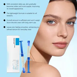 Peptide Collagen Serum for Sensitive Skin Anti-Aging Hydrating Fast-Absorbing Daily Repair Plumping Gentle Non-Sticky Face Treatment with Hyaluronic Acid