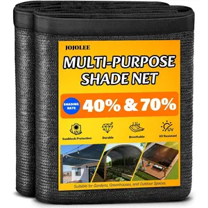 70% Sun Shade Cloth, 10x20FT Shade Net Mesh Tarp with Grommets, Black Sunblock Cover for Outdoor Patio Plants, Pergola, Greenhouse, Chicken Coop, Backyard, Balcony