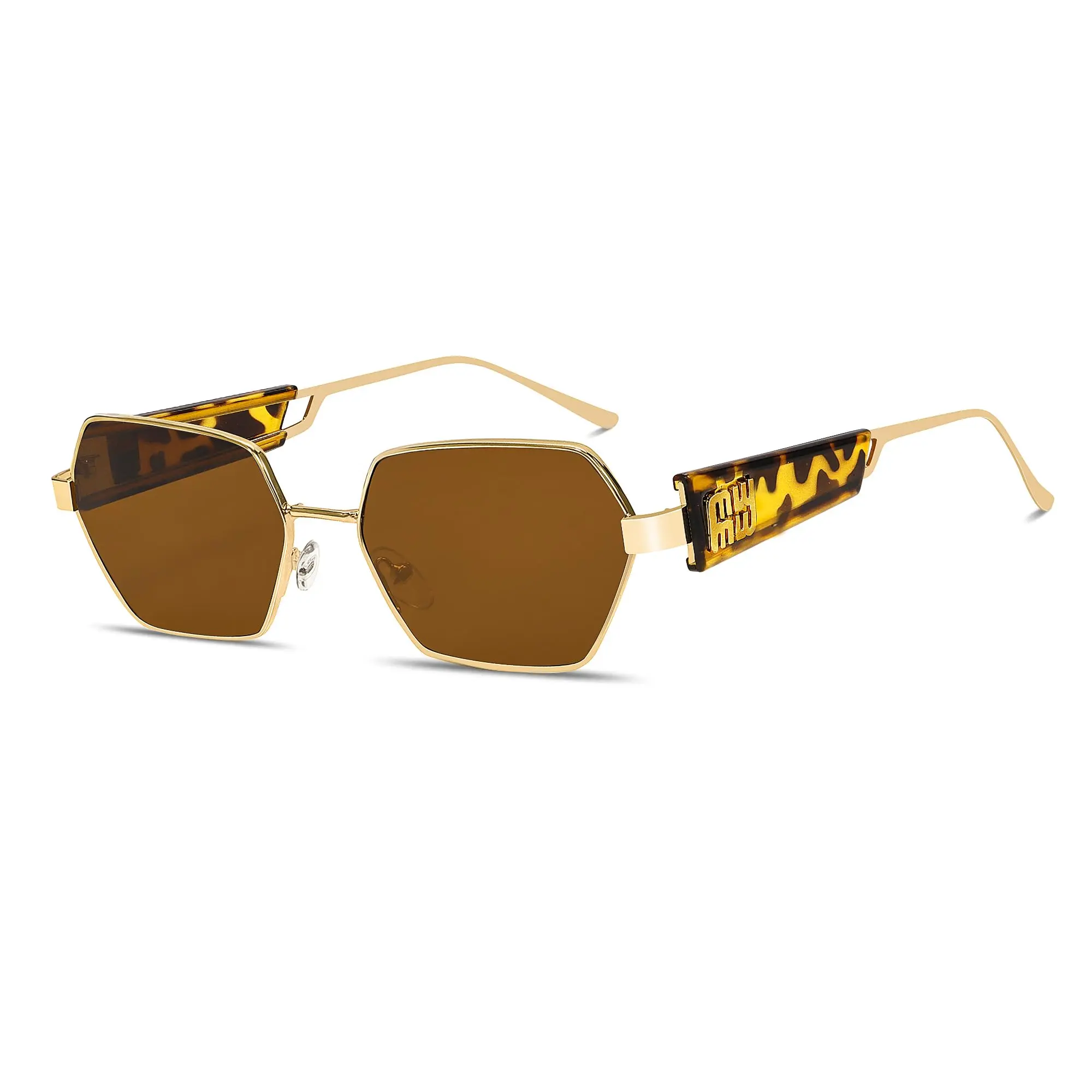Retro 90s Polarized Oval Rectangle Sunglasses for Women Men Y2k Hexagon Sunnies Retro Hexagon Sunglasses for Women Men, 2025 Trendy Fashion  main image 4