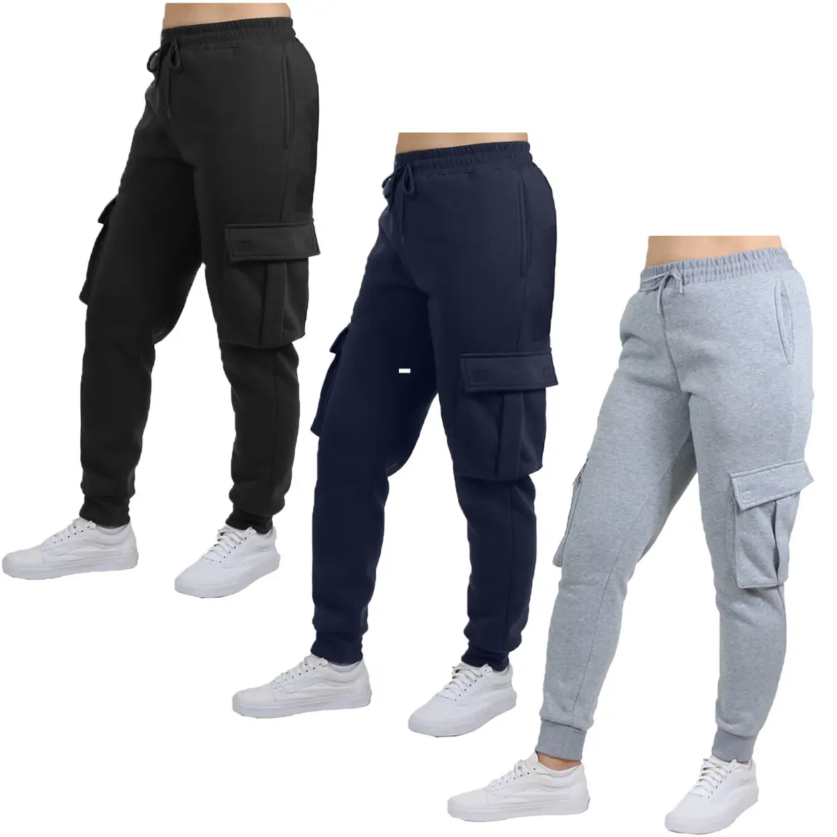 (Cargo) Black-Navy-Heather Grey