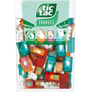 Box with 60 Mini Boxes (Mint, Orange, Spearmint, Peach and Passion fruit) 234g by Tic Tac