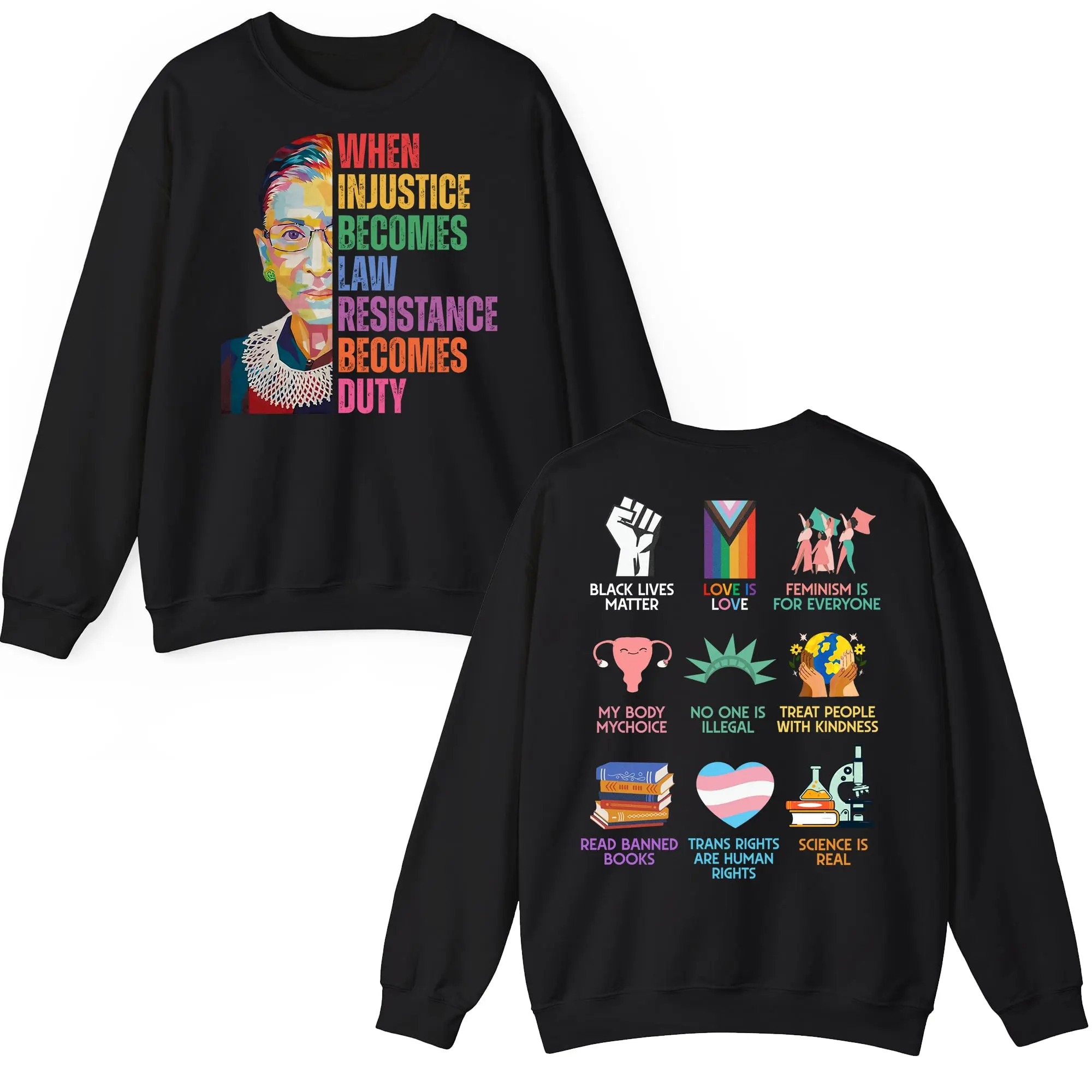 Equality Shirt, Human Rights shirt, Equal Rights, RBG Resist T-Shirt /Sweatshirt/Hoodie