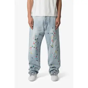 mnml Ultra Baggy Chainstitch Denim - Light Blue