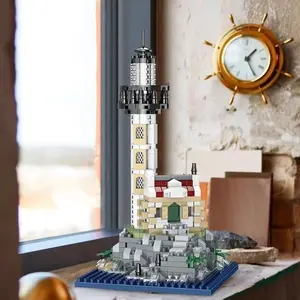 Classic Lighthouse Building Block Model Set, Stem Building Blocks, Building Block Sets, Creative Decoration Ornament, Nostalgic Home Decor, Holiday Gift Idea