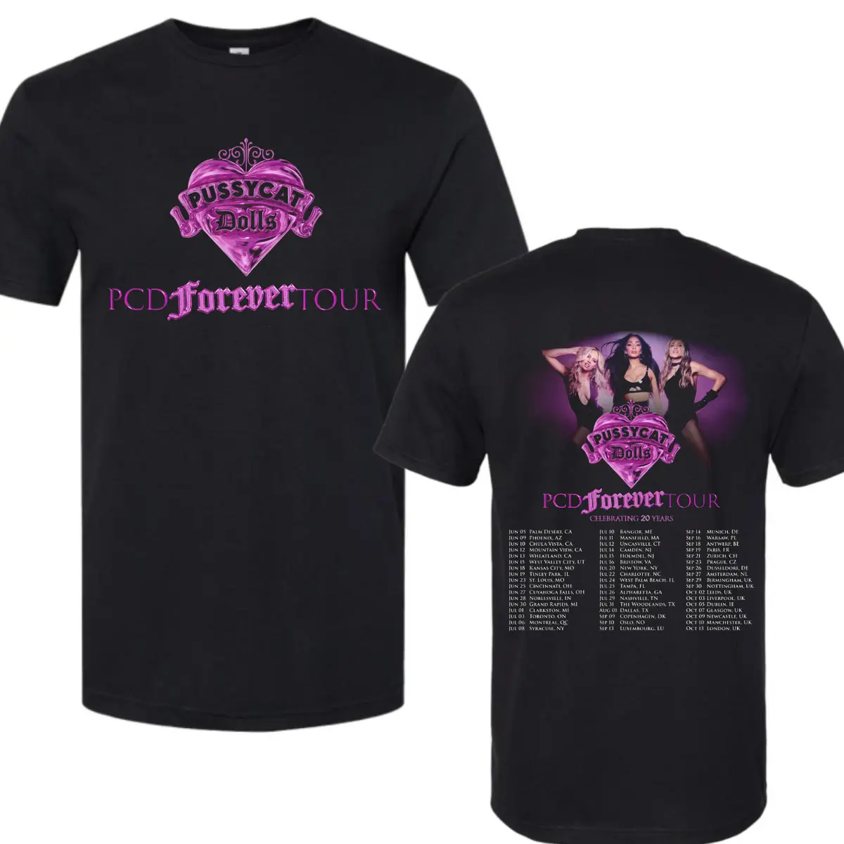 Comfort Colors The Pussycat Dolls PCD Forever Tour 2026 Shirt,Pop Girl Group Graphic Tee