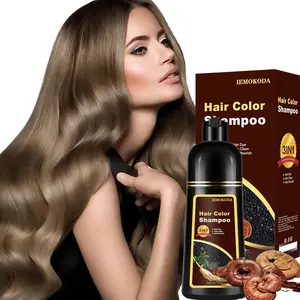 Natural 3-in-1 Coffee Hair Dye Shampoo, Instant Herbal Hair Color Shampoo for Gray Hair Coverage, Natural Plant Extracts, Long-Lasting in 10-15 Mins, Paraben-Free & Moisturizing Haircare for Men & Women, 16.9 Fl Oz / 500ml
