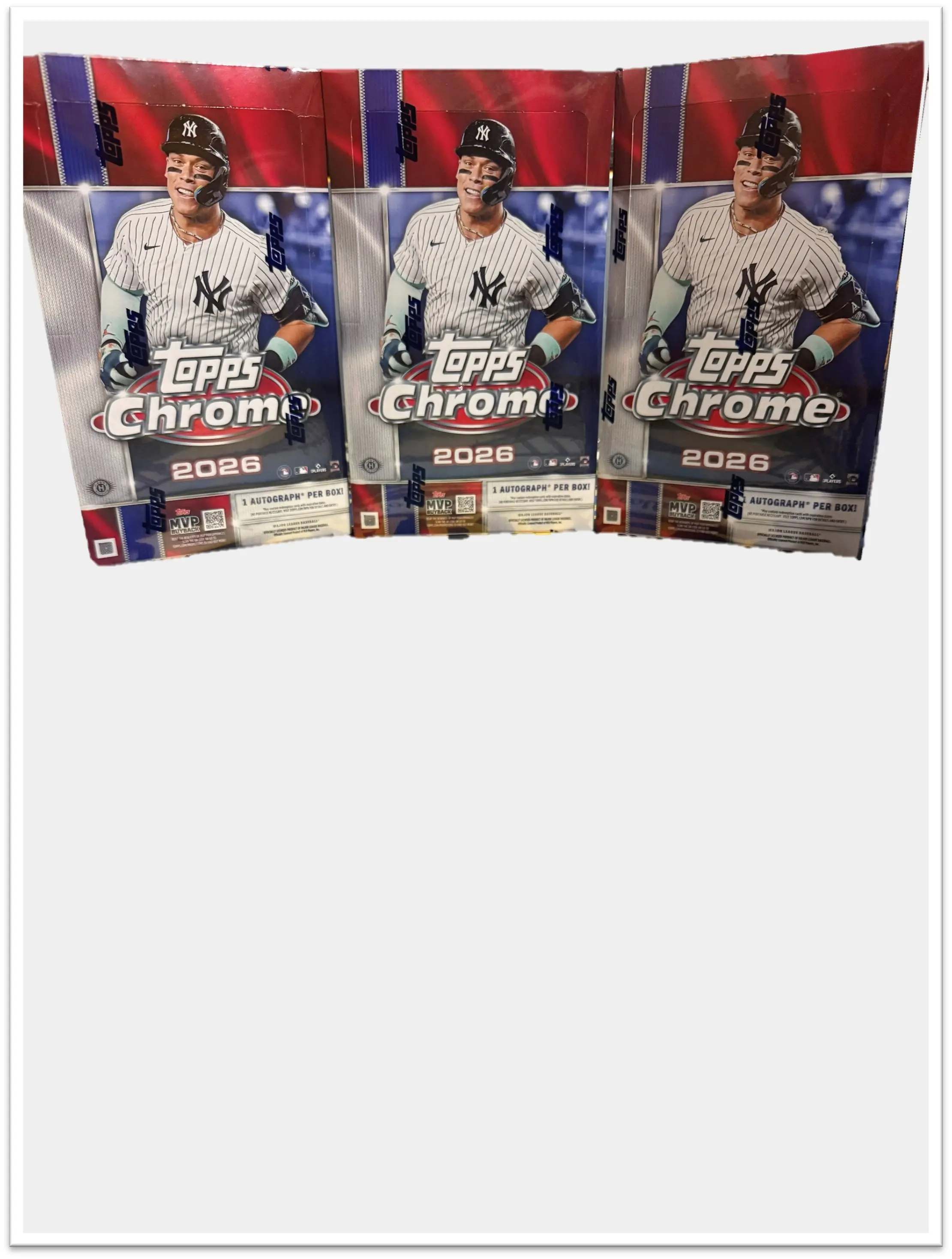 BREAK B-2 -- RANDOM TEAM -- (3x) 2026 TOPPS CHROME BASEBALL HOBBY BOX