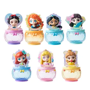 Disney Princess Dream Flower Gift Collection Blind Box Cute Jewelry Box Ornament Beautiful Disney Princess Figurines