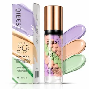 3 In 1Primer for Face Before Makeup,Sunscreen Isolation Cream, SPF 50, One Step Color Corrector Face Primer, Blurs Imperfections Oil Control & Moisturizing Skin Tone Correcting,Radiance Skin,summerwins moisture