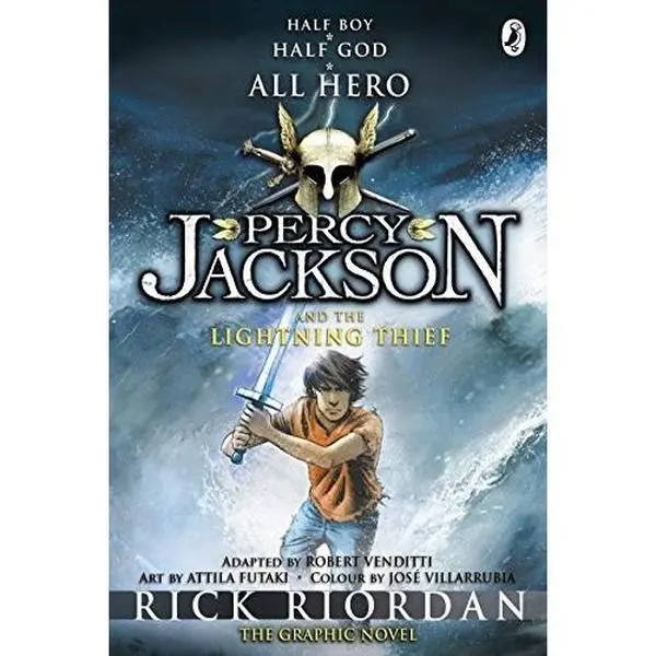 Used Percy Jackson and the Lightning Thief (1) Softcover Fiction Books - English Text, Puffin Books, Safe Product